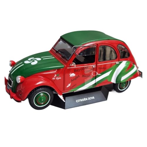 XIYUEYING Maßstabsgetreues Modell 1:18 Maßstab 2CV6 1982 Automodelle Legierung Statische Sammlerstücke Öffnende Türen Miniaturmodelle von XIYUEYING