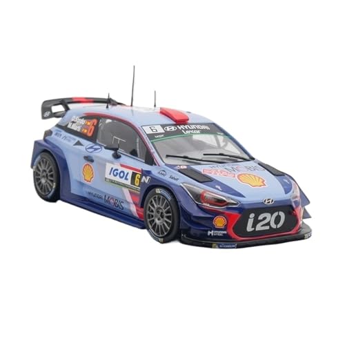 XIYUEYING Maßstabsgetreues Modell 1:24 Für Hyundai I20 WRC Rallyeauto Legierungsautomodell Sammlerspielzeug Ornament Geeignet Als Geschenk Für Kinder Miniaturmodelle von XIYUEYING