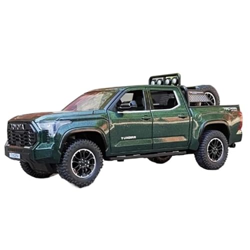XIYUEYING Maßstabsgetreues Modell 1:24 Für TRDPRO Pickup Truck Legierung Automodell Sammlerstücke Erwachsene Geschenke Hobbys Und Spielzeug Miniaturmodelle(Grün) von XIYUEYING