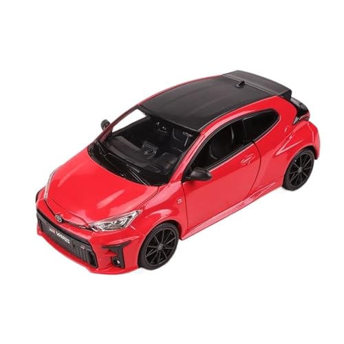 XIYUEYING Maßstabsgetreues Modell 1:24 Für Toyota GR Yaris Rot Simulation Legierung Auto Modell Ornamente Geeignet Als Geschenke Für Kinder Miniaturmodelle von XIYUEYING