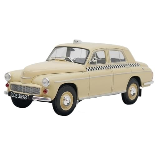 XIYUEYING Maßstabsgetreues Modell 1:24 Warschau, Für Polen Taxi Legierung Automodelle Spielzeug Statische Anzeige Vintage Nostalgie Sammlerstücke Miniaturmodelle von XIYUEYING