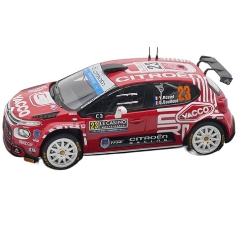 XIYUEYING Maßstabsgetreues Modell 1:43 Für Citroen C3 WRC Rallyeauto Legierung Modell Spielzeug Sammlerdekoration Geeignet Als Geschenk Für Kinder Miniaturmodelle von XIYUEYING