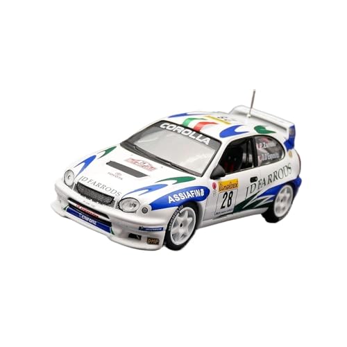 XIYUEYING Maßstabsgetreues Modell 1:43 Skala Corolla WRC Rally Auto Legierung Modell Statische Sammler Spielzeug Ornamente Miniaturmodelle von XIYUEYING
