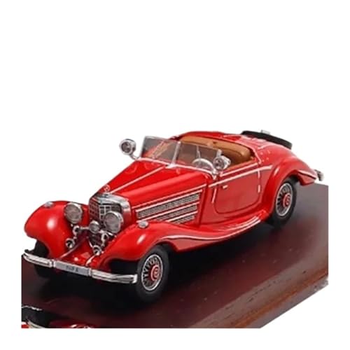 XIYUEYING Maßstabsgetreues Modell 1:64 Für 500K Cabrio Legierung Modell Sammeln Statische Dekoration Geschenk Hobby Spielzeug Ornament Miniaturmodelle(Rot) von XIYUEYING