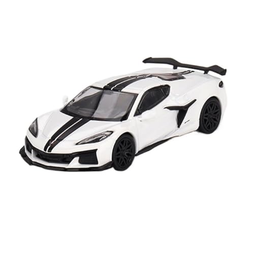 XIYUEYING Maßstabsgetreues Modell 1:64 Für Chevrolet Corvette Weißes Automodell Statische Dekoration Geeignet Als Geschenk Für Kinder Miniaturmodelle von XIYUEYING