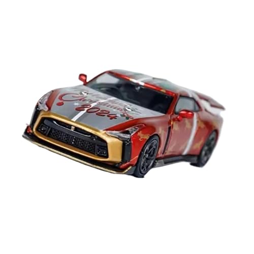 XIYUEYING Maßstabsgetreues Modell 1:64 Für GT R50 Weihnachtsausgabe Automodell Legierungsmaterial Sammlerstück Statische Dekoration Kindergeschenk Miniaturmodelle von XIYUEYING