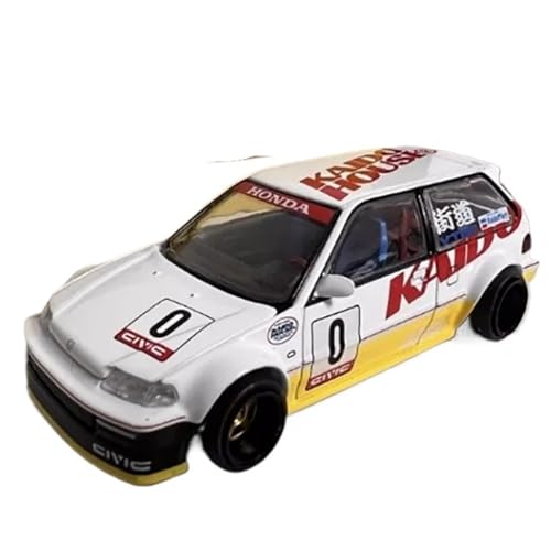 XIYUEYING Maßstabsgetreues Modell 1:64 Für Honda Civic EF Legierung Modell Statische Sammler Auto Dekoration Kinder Geschenk Ornament Miniaturmodelle von XIYUEYING