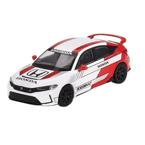 XIYUEYING Maßstabsgetreues Modell 1:64 Für Honda Civic Pilot Auto Weiß Legierung Auto Modell Statische Dekoration Für Sammlung Als Geschenk Miniaturmodelle von XIYUEYING
