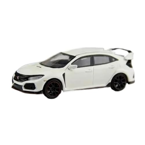 XIYUEYING Maßstabsgetreues Modell 1:64 Für Honda Civic Type R FK8 Legierung Automodell Statische Finish Dekoration Kindergeschenk Spielzeug Miniaturmodelle(White) von XIYUEYING