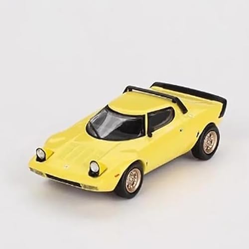 XIYUEYING Maßstabsgetreues Modell 1:64 Für Lancia Stratos Legierung Automodelle Sammlerstücke Statische Fertigspielzeug Kindergeschenke Miniaturmodelle(Yellow) von XIYUEYING