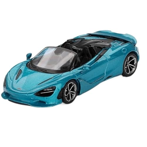 XIYUEYING Maßstabsgetreues Modell 1:64 Für McLaren 750S Spider Blau Legierung Auto Modell Statische Anzeige Anwendbar Als Geschenk Miniaturmodelle von XIYUEYING
