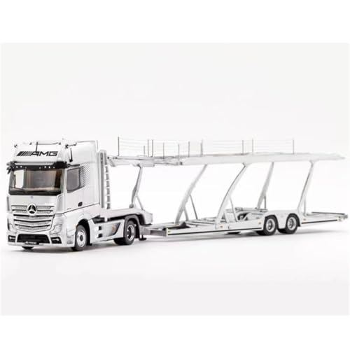 XIYUEYING Maßstabsgetreues Modell 1:64 Für Mercedes-Benz Doppeldecker-Autotransporter Legierung Automodell Statisches Ornament Für Die Sammlung Miniaturmodelle von XIYUEYING