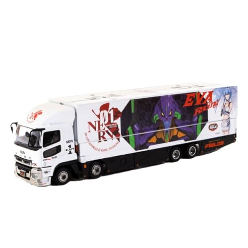 XIYUEYING Maßstabsgetreues Modell 1:64 Für Mitsubishi Cargo Trailer Für Super Great Eva Lackiertes Modell Statische Anzeige Für Die Sammlung Miniaturmodelle von XIYUEYING