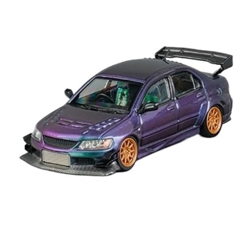 XIYUEYING Maßstabsgetreues Modell 1:64 Für Mitsubishi Lancer Chameleon Mit Ersatzrädern Legierung Automodell Sammlerornament Miniaturmodelle von XIYUEYING