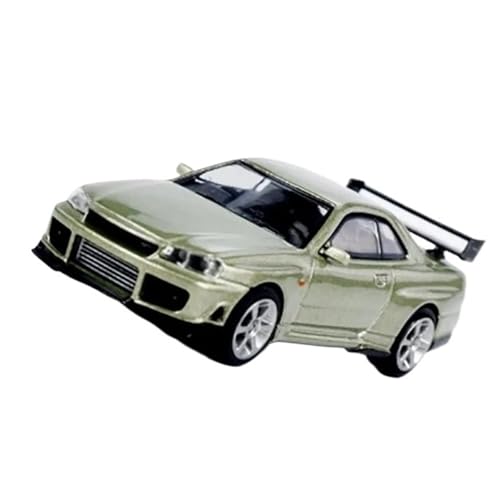 XIYUEYING Maßstabsgetreues Modell 1:64 Für Nissan Skyline GTR R34 Rz Legierung Auto Modell Sammlerstücke Dekoration Kinder Geschenke Spielzeug Miniaturmodelle von XIYUEYING