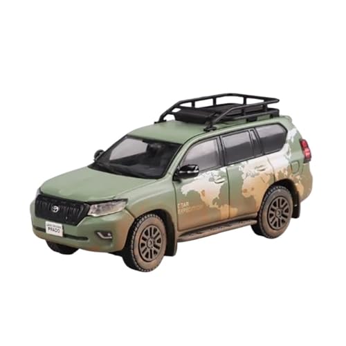 XIYUEYING Maßstabsgetreues Modell 1:64 Für Prado LC150 Legierung Auto Modell Souvenir Statische Finish Dekoration Kinder Geschenk Hobby Miniaturmodelle(Grün) von XIYUEYING