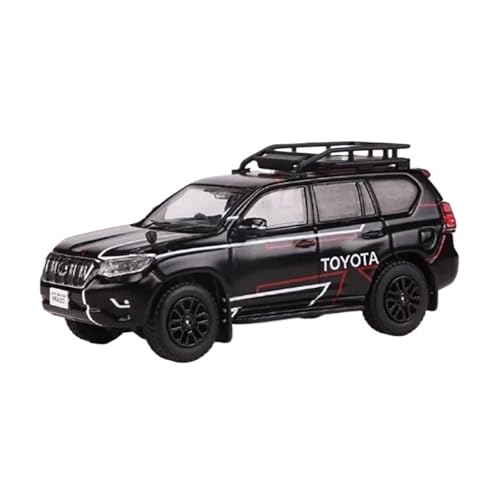 XIYUEYING Maßstabsgetreues Modell 1:64 Für Prado LC150 Legierung Auto Modell Souvenir Statische Finish Dekoration Kinder Geschenk Hobby Miniaturmodelle(Schwarz) von XIYUEYING