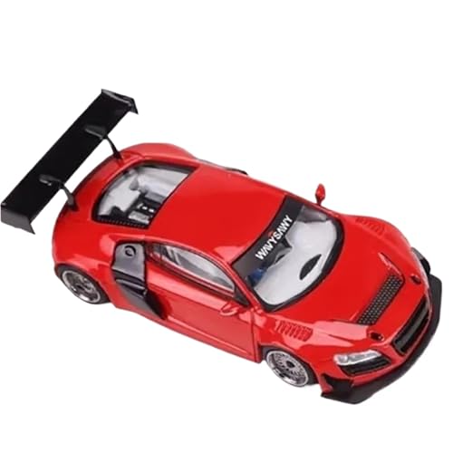 XIYUEYING Maßstabsgetreues Modell 1:64 Für R8 LMS Ultra Legierung Auto Modelle Sammlerstücke Fertig Dekorationen Kinder Geschenke Hobby Spielzeug Miniaturmodelle(Rot) von XIYUEYING