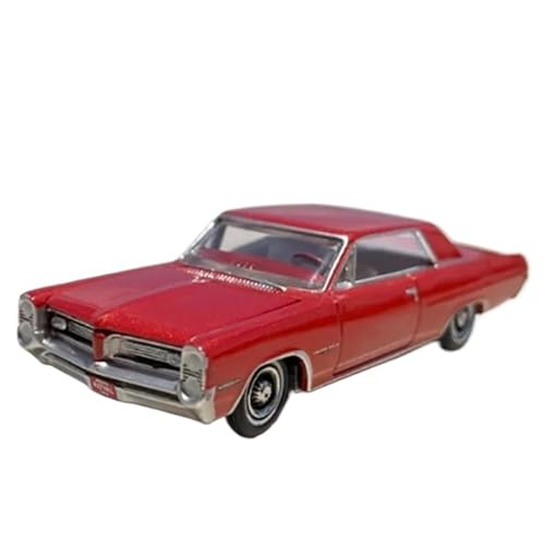 XIYUEYING Maßstabsgetreues Modell 1:64 Maßstab Pontiac Legierung Automodelle Statische Dekoration Kinder Geschenke Spielzeug Ornamente Miniaturmodelle(Rot) von XIYUEYING