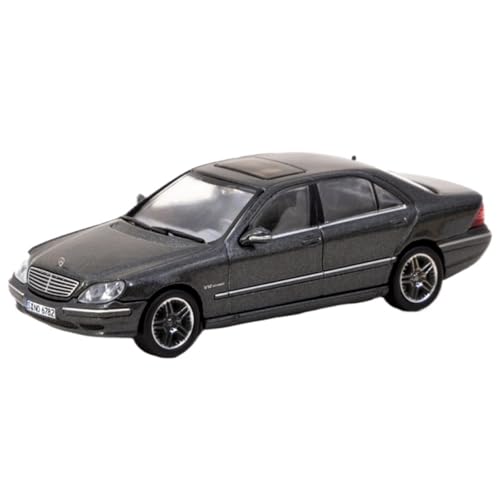 XIYUEYING Maßstabsgetreues Modell 1:64 Mercedes-Benz S65 AMG Metallic Grau Lackiert Legierung Auto Modell Statische Dekoration Geschenk Für Kinder Miniaturmodelle von XIYUEYING
