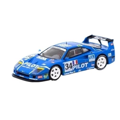 XIYUEYING Maßstabsgetreues Modell 1:64 Rennwagen Für F40 Blau Le Mans Legierung Automodell Statische Anzeige Für Sammlung Oder Geschenke Miniaturmodelle von XIYUEYING