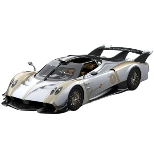 XIYUEYING Maßstabsgetreues Modell 1:64 für Pagani Huayra Perle Weiß Legierung Auto Modell Statische Sammeln Ornament Geschenk Für Kinder Miniaturmodelle von XIYUEYING