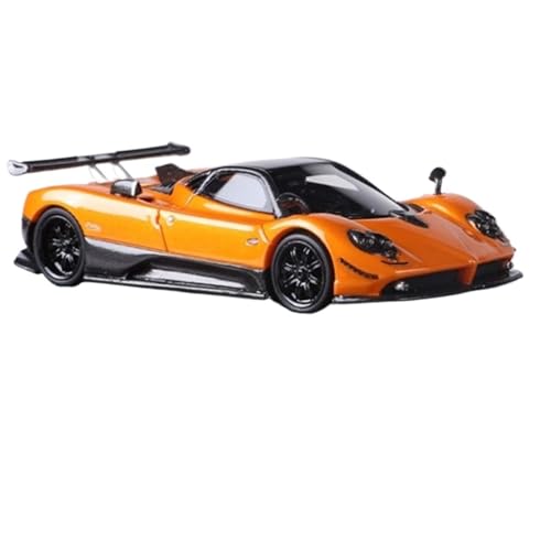 XIYUEYING Maßstabsgetreues Modell 1:64 für Pagani Zonta Orange Simulation Harz Auto Modell Ornament Spielzeug Sammlung Geeignet Als Geschenk Miniaturmodelle von XIYUEYING