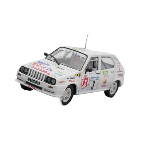 XIYUEYING Maßstabsgetreues Modell Citroen Visa 1000 Pistes WRC Rallyeauto, Modell, Statische Sammlung, Maßstab 1:43 Miniaturmodelle von XIYUEYING