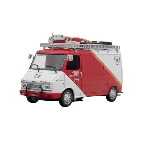 XIYUEYING Maßstabsgetreues Modell FIAT 242 Phase Lancia Rally Team Service Auto-Legierung Modellsammlung Im Maßstab 1:43 Miniaturmodelle von XIYUEYING