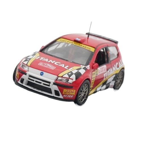 XIYUEYING Maßstabsgetreues Modell FIAT Punto S1600 WRC, Maßstab 1:43, FIAT Rally Racing, Legierungsmodelle, Ornamente Miniaturmodelle XIYUEYING Maßstabsgetreues Modell FIAT Punto S1600 WRC, Maßstab 1:43, FIAT Rally Racing, Legierungsmodelle, Ornamente Miniaturmodelle von XIYUEYING