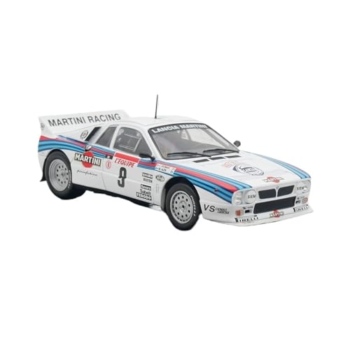 XIYUEYING Maßstabsgetreues Modell Lancia Rally 037 WRC Rallyeauto Im Maßstab 1:24, Legierungsmodell, Statische Sammlung Miniaturmodelle von XIYUEYING