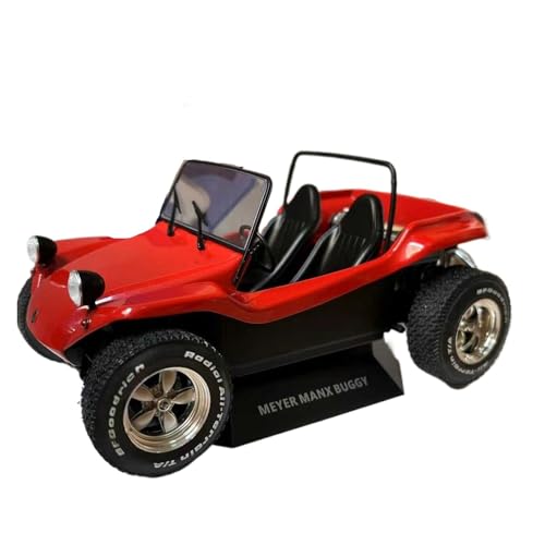 XIYUEYING Maßstabsgetreues Modell Maßstab 1/18 Für Meyers Manx Buggy 1968, Rot Lackiert, Legierung, Automodell Miniaturmodelle von XIYUEYING