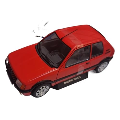 XIYUEYING Maßstabsgetreues Modell Maßstab 1/18 Für Peugeot 205 GTI Automodell Legierung Zu Öffnende Tür Sammlerspielzeug Miniaturmodelle von XIYUEYING