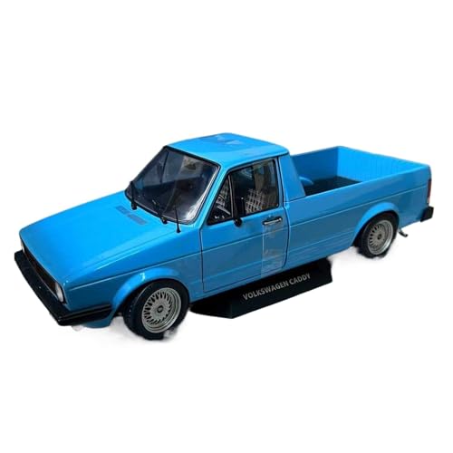 XIYUEYING Maßstabsgetreues Modell Maßstab 1/18 Für Volkswagen Caddy Pick-up Truck Modell Legierung Blau Lackiert Miniaturmodelle von XIYUEYING