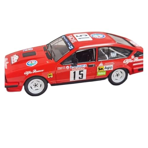 XIYUEYING Maßstabsgetreues Modell Maßstab 1/43 Für ALFA Romeo GTV6#15 Automodell Geschenk Für Kinder Statische Dekoration Miniaturmodelle von XIYUEYING
