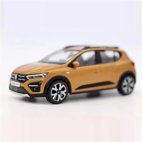 XIYUEYING Maßstabsgetreues Modell Maßstab 1/43 Für Dacia Stepway Legierung Automodelle Kinderspielzeug Sammlerstücke Statische Fertige Dekoration Miniaturmodelle(Yellow) von XIYUEYING