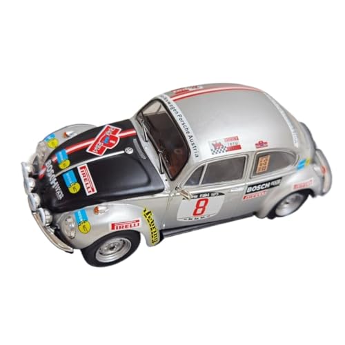 XIYUEYING Maßstabsgetreues Modell Maßstab 1/43 Für KAFER 1302 S #8 Volkswagen Käfer Rennwagen Modell Ornament Miniaturmodelle von XIYUEYING