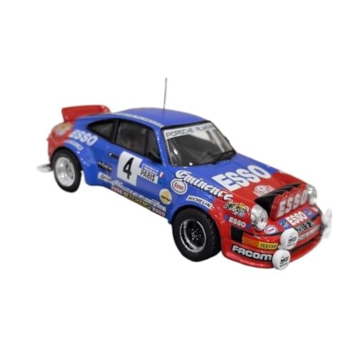 XIYUEYING Maßstabsgetreues Modell Maßstab 1/43 Für Porsche 911 SC 1982#4 Rennwagenmodell Legierung Ornament Miniaturmodelle von XIYUEYING