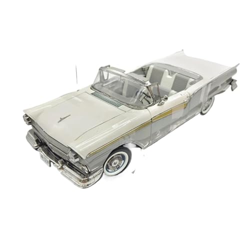 XIYUEYING Maßstabsgetreues Modell Maßstab 1:18, 1957 Für Fairlane 500 Cabrio, Legierungsmodell, Sammler-Souvenir Miniaturmodelle(White) von XIYUEYING