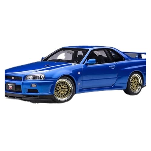 XIYUEYING Maßstabsgetreues Modell Maßstab 1:18 Für Alto Nissan Skyline GTR34 Blau Kunststoff Auto Modell Statische Sammlung Miniaturmodelle XIYUEYING Maßstabsgetreues Modell Maßstab 1:18 Für Alto Nissan Skyline GTR34 Blau Kunststoff Auto Modell Statische Sammlung Miniaturmodelle von XIYUEYING