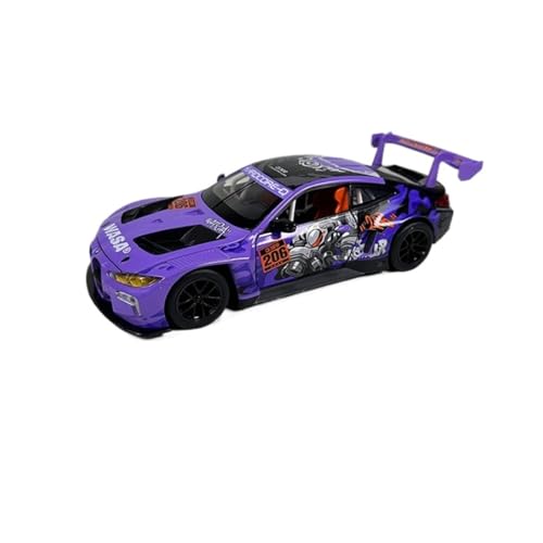 XIYUEYING Maßstabsgetreues Modell Maßstab 1:18 Für BMW M4GT3 Legierung Automodell Statisches Sammlerornament Für Kinder Miniaturmodelle(Purple) von XIYUEYING