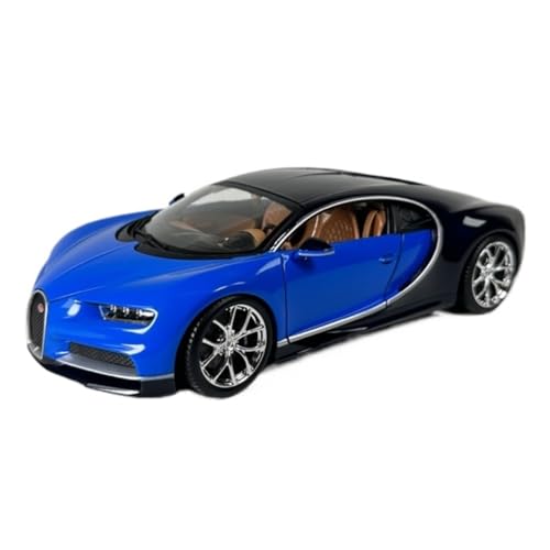 XIYUEYING Maßstabsgetreues Modell Maßstab 1:18 Für Bugatti Chiron Legierung Simulation Automodell Blau Statische Sammlung Miniaturmodelle von XIYUEYING