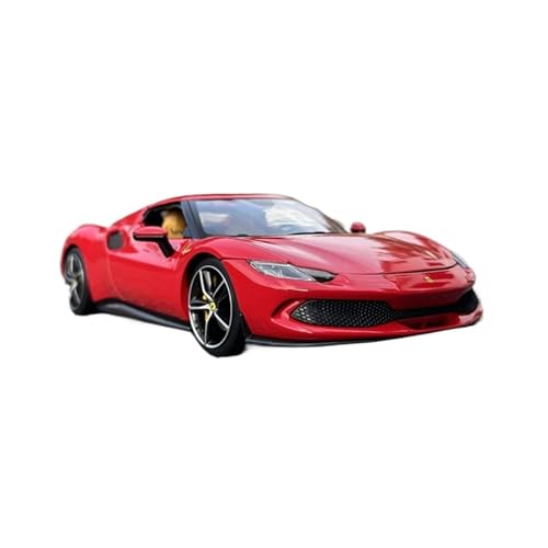 XIYUEYING Maßstabsgetreues Modell Maßstab 1:18 Für Ferrari 296GTB Legierung Auto Modell Simulation Sammler Ornament Miniaturmodelle(Rot) von XIYUEYING