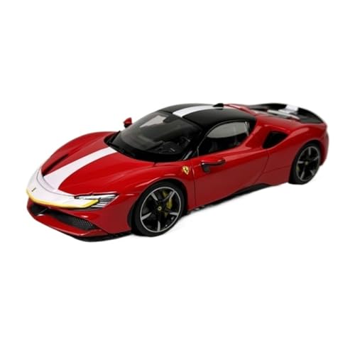 XIYUEYING Maßstabsgetreues Modell Maßstab 1:18 Für Ferrari SF90 Automodell 488 Simulation Legierungsmaterial Ornamente Miniaturmodelle(Rot) von XIYUEYING