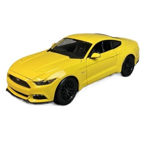 XIYUEYING Maßstabsgetreues Modell Maßstab 1:18 Für Ford Mustang Gt500 Gelbe Farbe Legierung Modell Sammlerstück Für Kinder Miniaturmodelle von XIYUEYING
