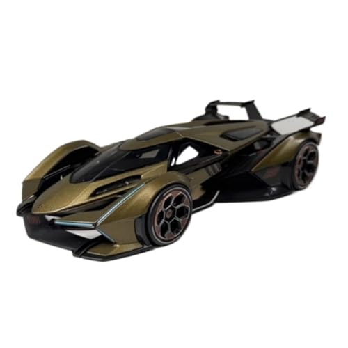 XIYUEYING Maßstabsgetreues Modell Maßstab 1:18 Für Lamborghini V12 Legierung Sportwagen Modell Grüne Statische Dekoration Miniaturmodelle von XIYUEYING