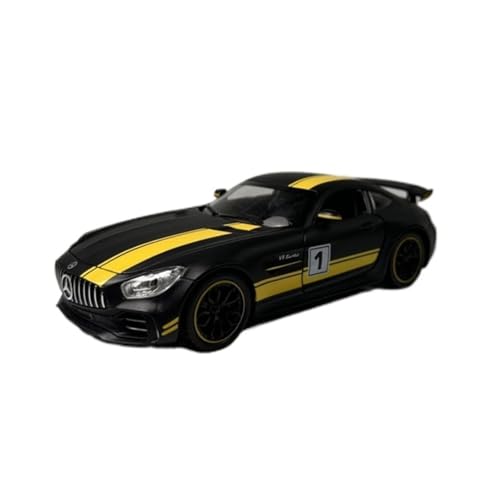 XIYUEYING Maßstabsgetreues Modell Maßstab 1:18 Für Mercedes-Benz Amg Frosted Black Alloy Automodell Statische Dekoration Miniaturmodelle von XIYUEYING