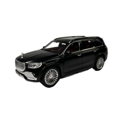 XIYUEYING Maßstabsgetreues Modell Maßstab 1:18 Für Mercedes-Benz GLS600 Schwarzlegierung Automodell Statische Dekoration Miniaturmodelle von XIYUEYING