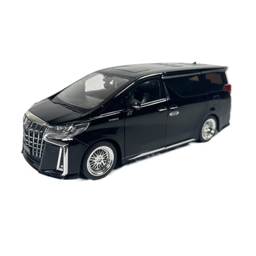 XIYUEYING Maßstabsgetreues Modell Maßstab 1:18 Für Toyota Elfa Alloy Business Van Modell Statisches Sammlerornament Miniaturmodelle(Schwarz) von XIYUEYING