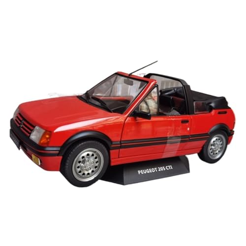 XIYUEYING Maßstabsgetreues Modell Maßstab 1:18 Peugeot 205 GTI 1989 Cabrio Automodell Legierung Geschenk Für Kinder Miniaturmodelle von XIYUEYING